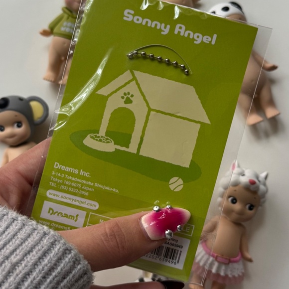 Sonny Angel Dachshund Dog Time Series Acrylic Key Ring Key Chain Never Opened - Picture 2 of 5